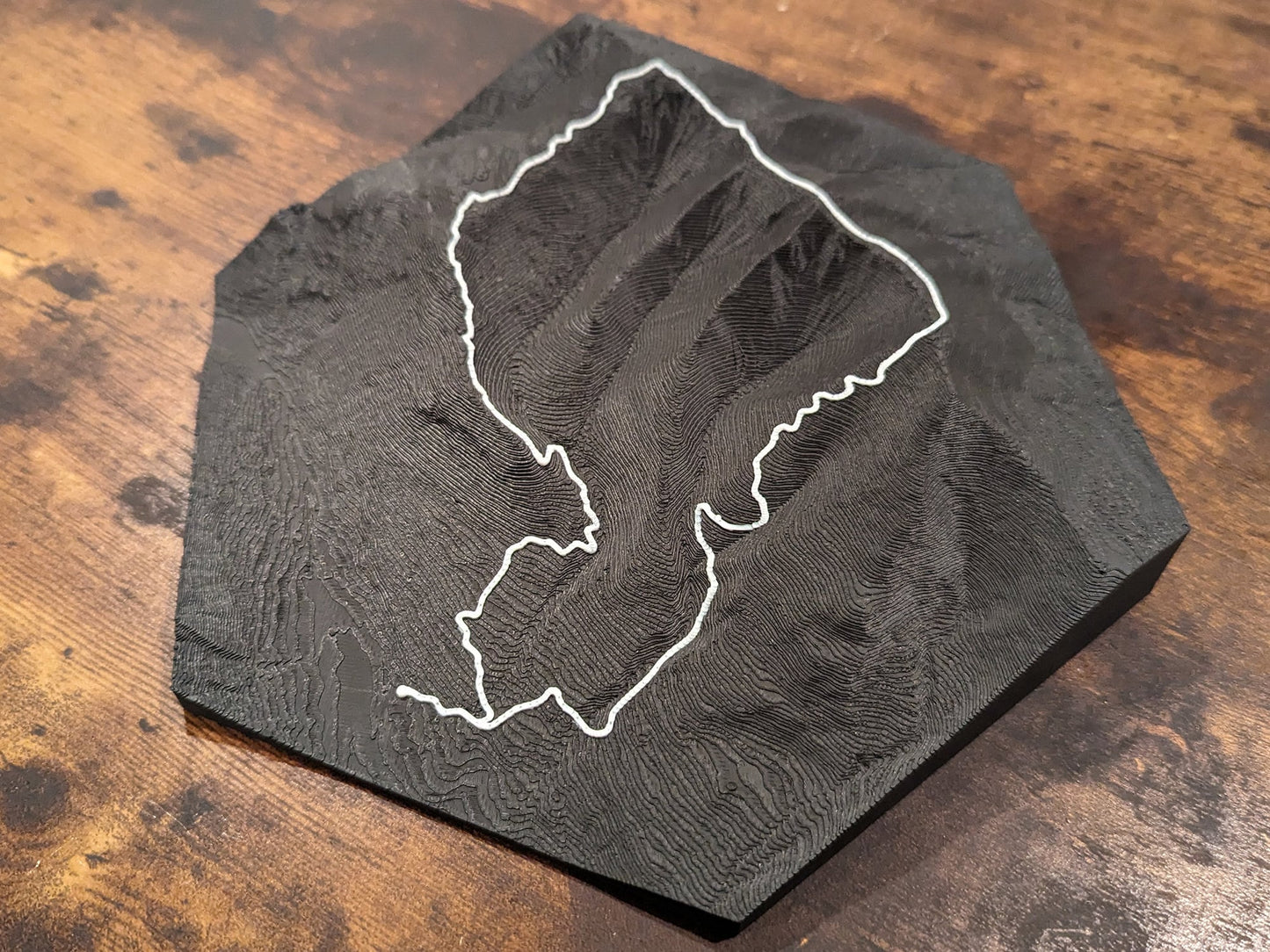 Mt. Lafayette & Franconia Ridge Trail 3D Topographic Trail Map Wall Art
