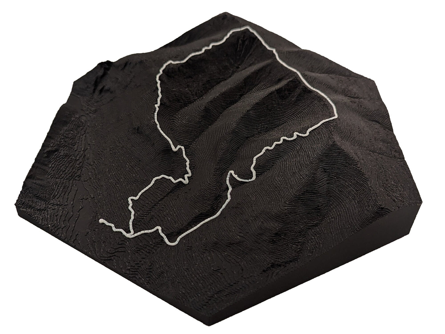 Mt. Lafayette & Franconia Ridge Trail 3D Topographic Trail Map Wall Art