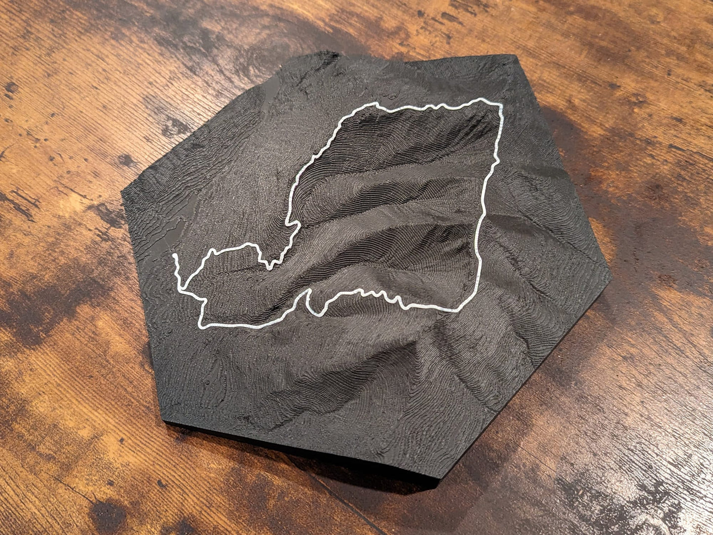 Mt. Lafayette & Franconia Ridge Trail 3D Topographic Trail Map Wall Art