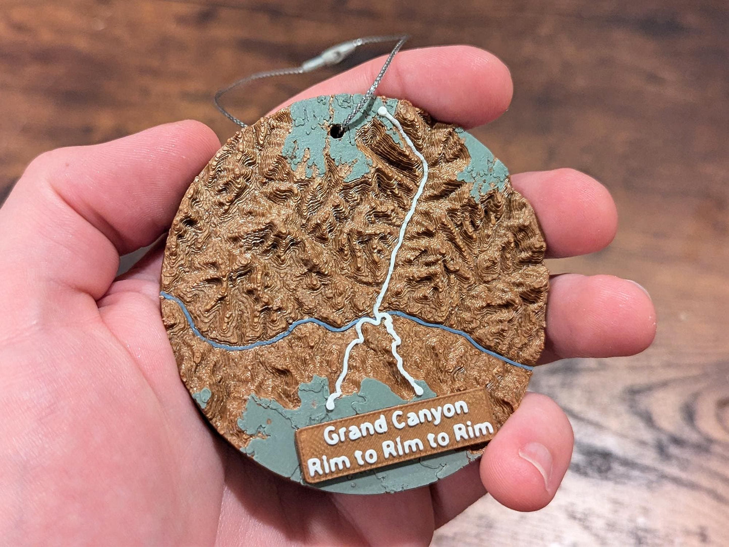 Grand Canyon Rim-to-Rim 3D Ornament
