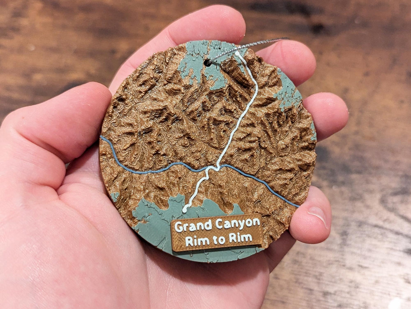 Grand Canyon Rim-to-Rim 3D Ornament
