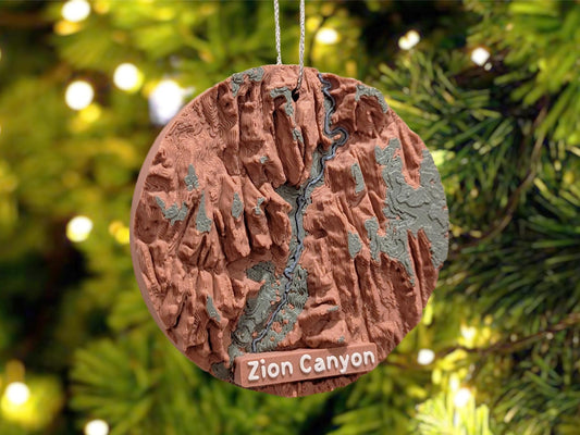 Zion Canyon 3D Ornament