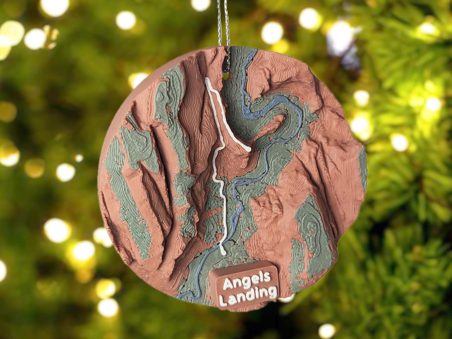 Angels Landing Zion 3D Ornament