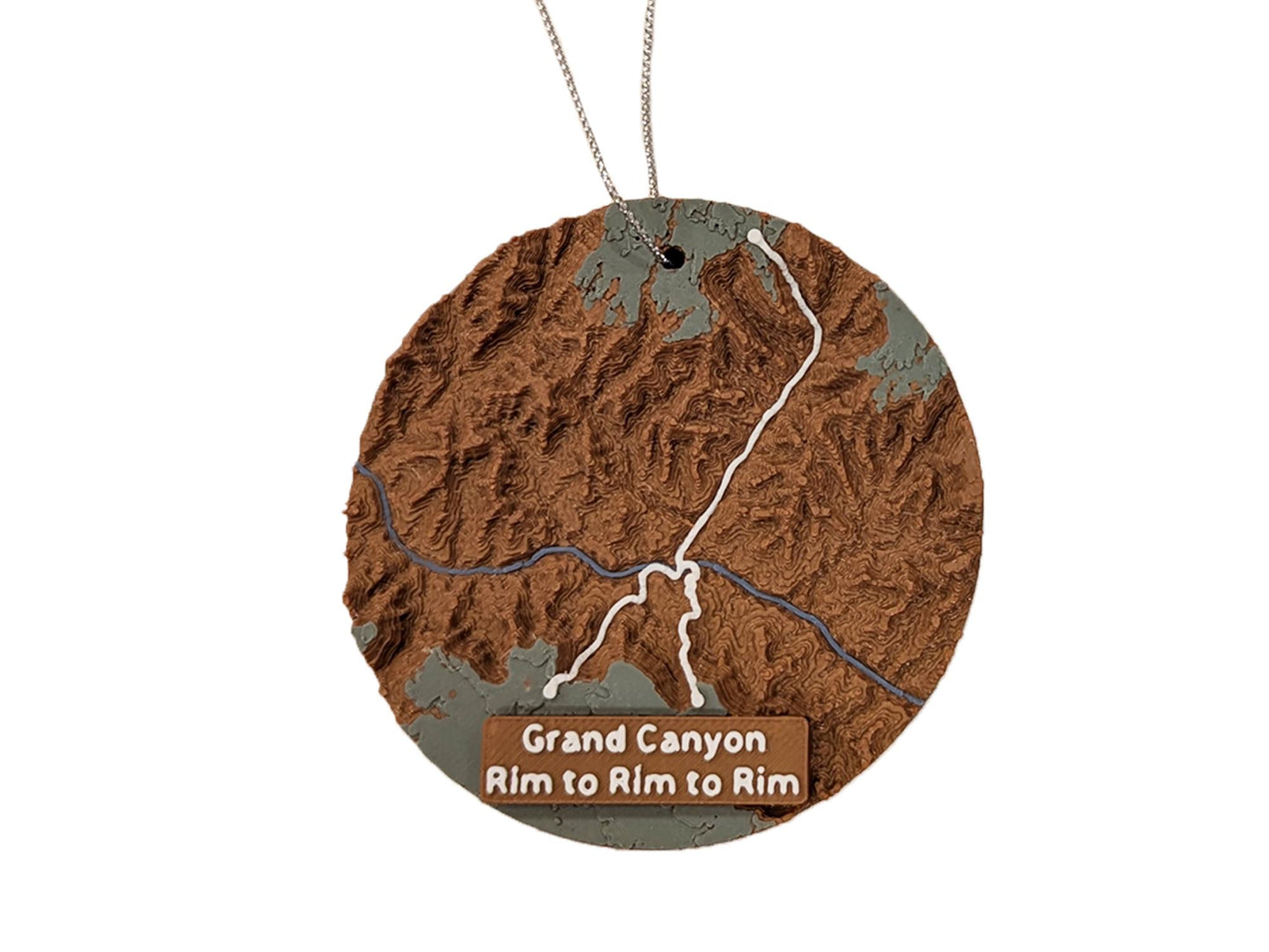 Grand Canyon Rim-to-Rim 3D Ornament