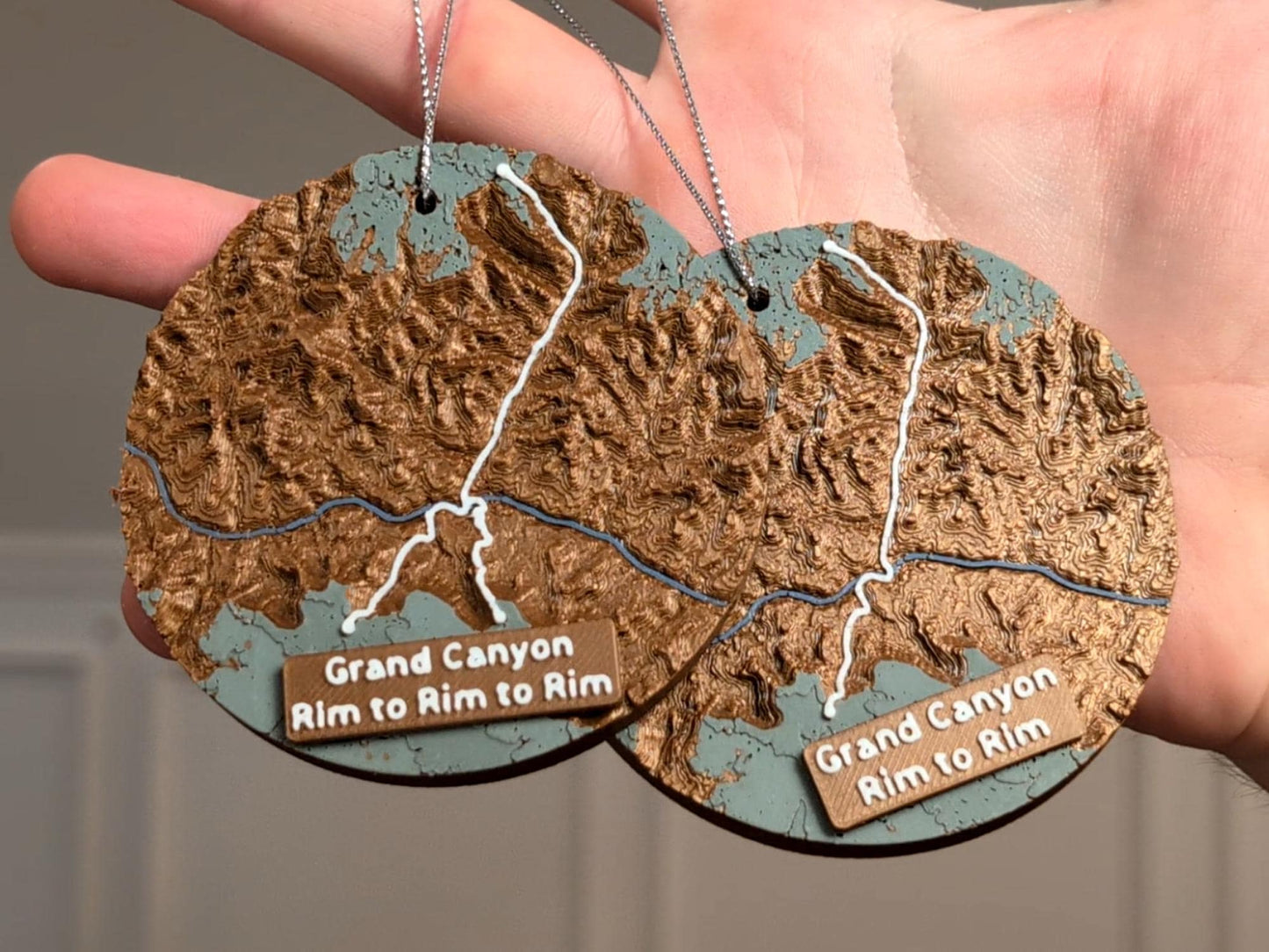 Grand Canyon Rim-to-Rim 3D Ornament