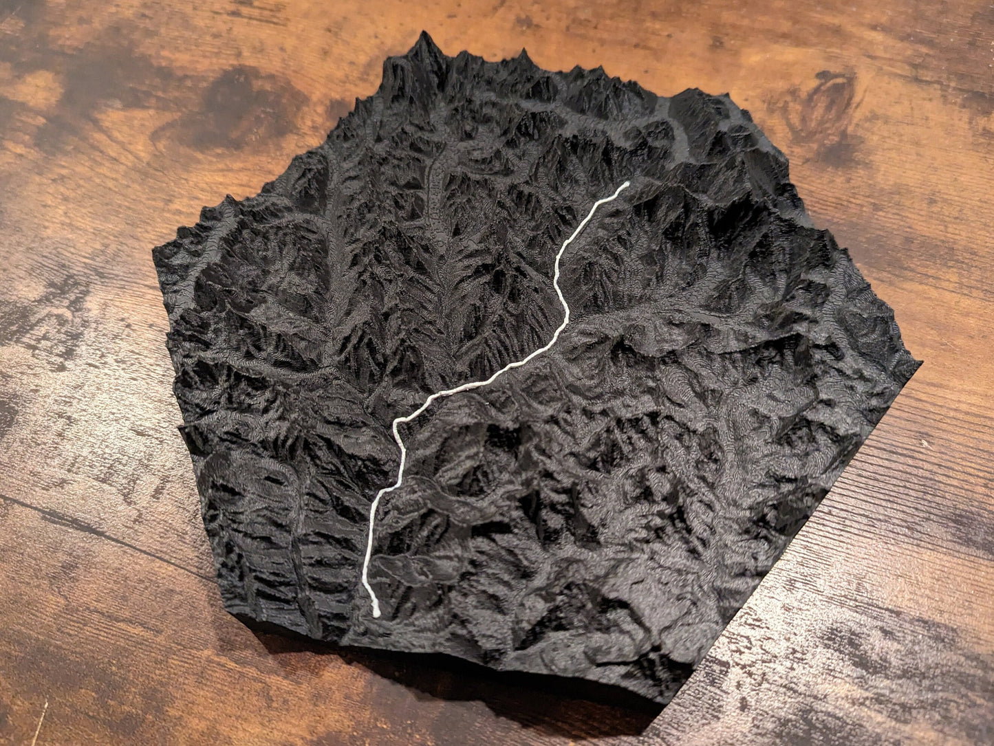 Everest Basecamp Trek 3D Topographic Trail Map Wall Art