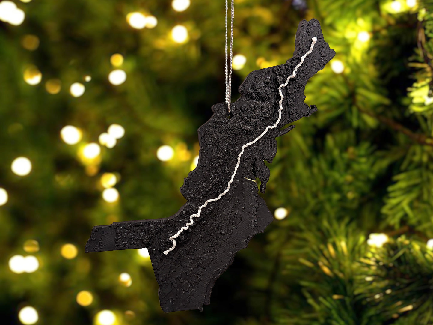 Appalachian Trail (AT) Topographic Trail Map Ornament
