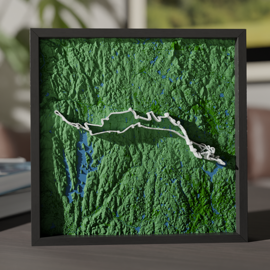 Custom 3D Glider Flight Map