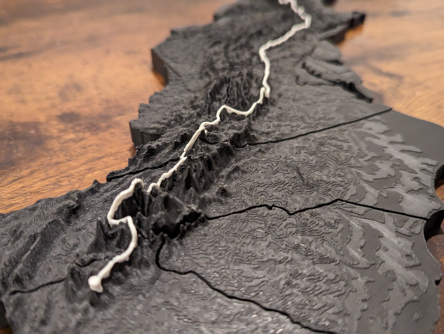 Appalachian Trail (AT) 3D Topographic Map Wall Art