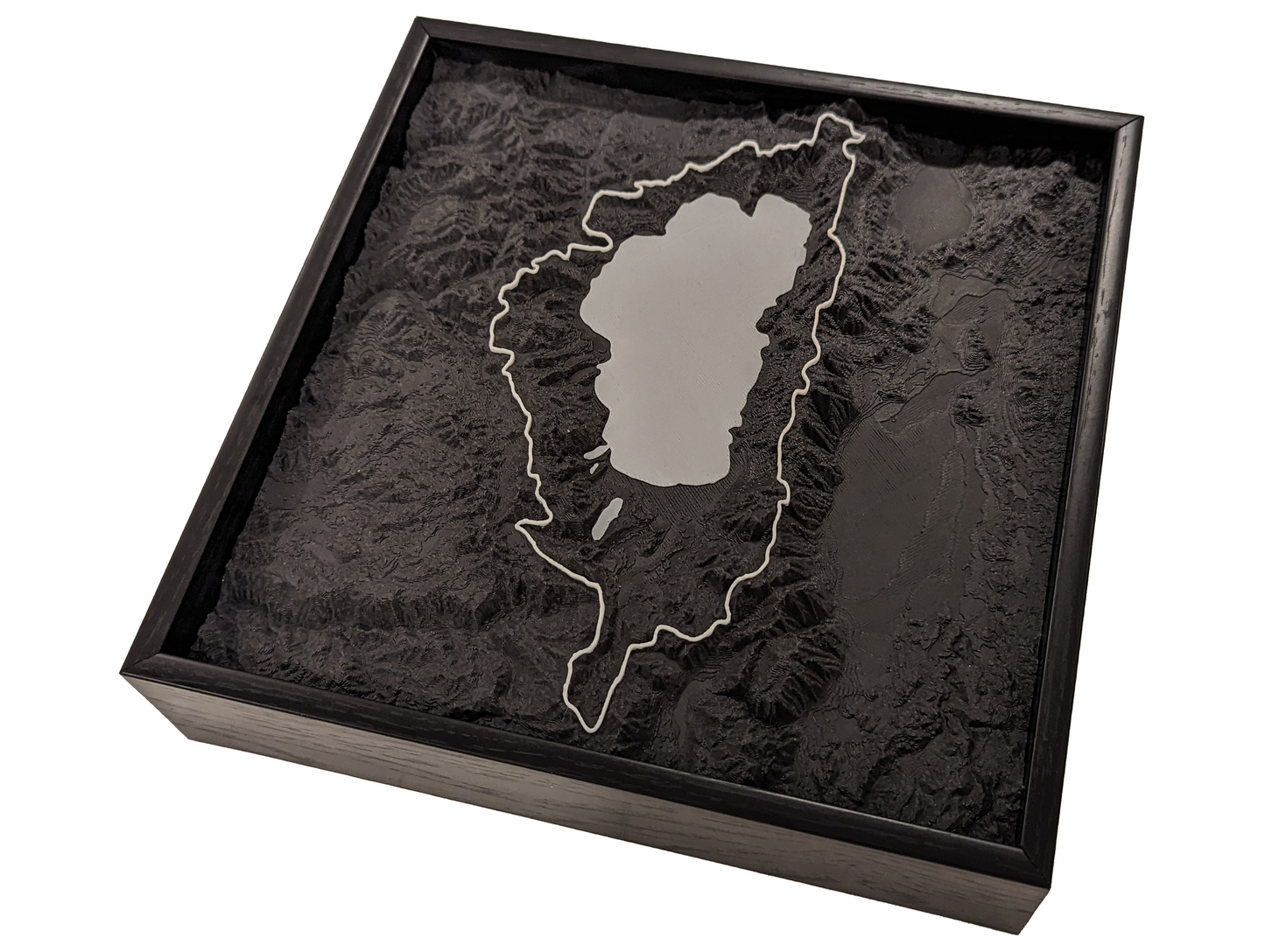 Custom 3D Topographic Trail Map Wall Art