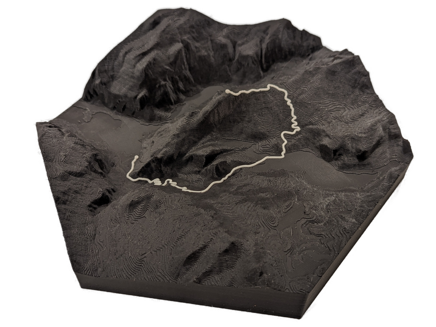 Half Dome Yosemite 3D Topographic Trail Map Wall Art