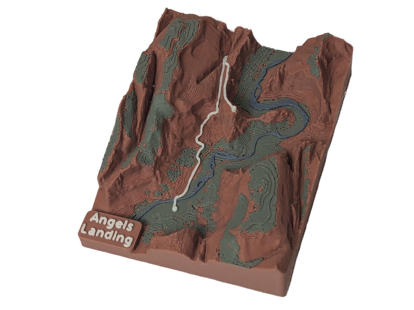 Angels Landing Zion 3D Trail Map Magnet