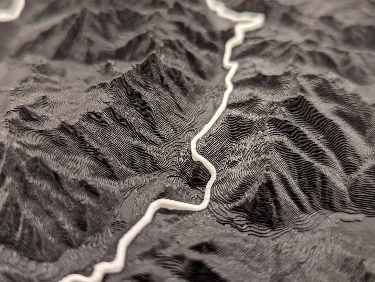 Tour du Mont Blanc (TMB) 3D Topographic Trail Map Wall Art