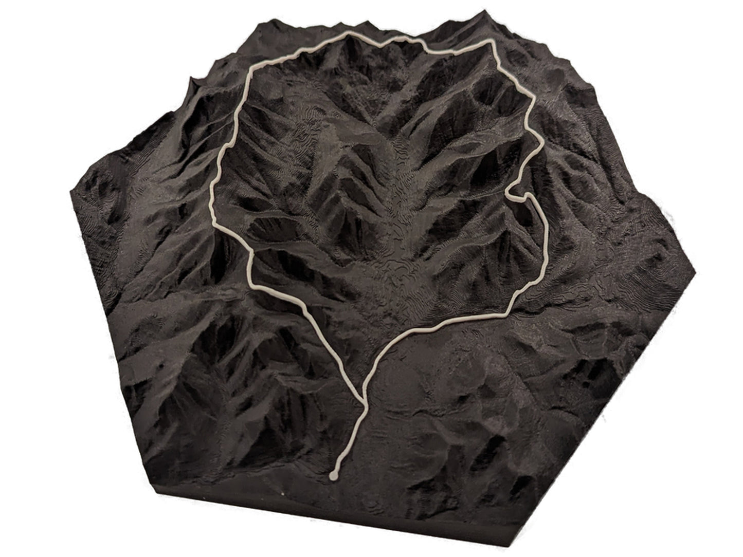 Pemi Loop 3D Topographic Trail Map Wall Art