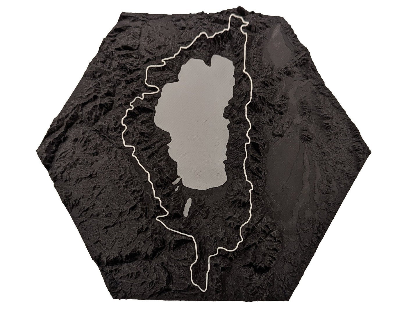 Tahoe Rim Trail 3D Topographic Trail Map Wall Art