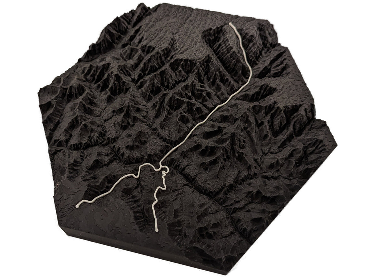 Grand Canyon Rim-to-Rim 3D Topographic Trail Map Wall Art