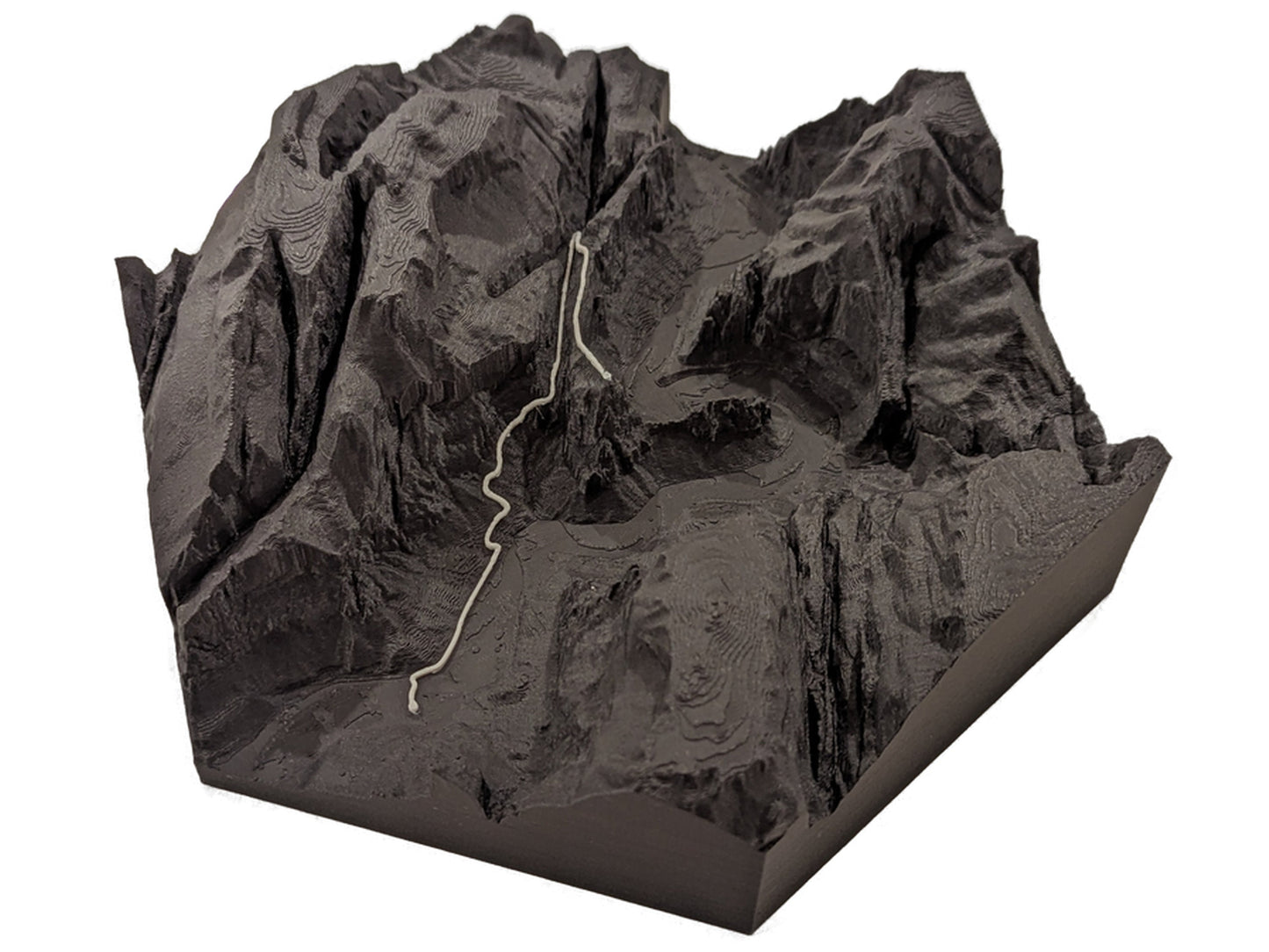 Angels Landing Zion 3D Topographic Trail Map Wall Art