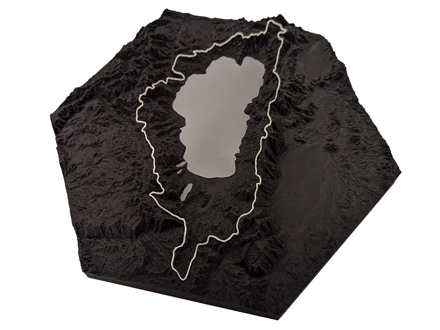 Tahoe Rim Trail 3D Topographic Trail Map Wall Art