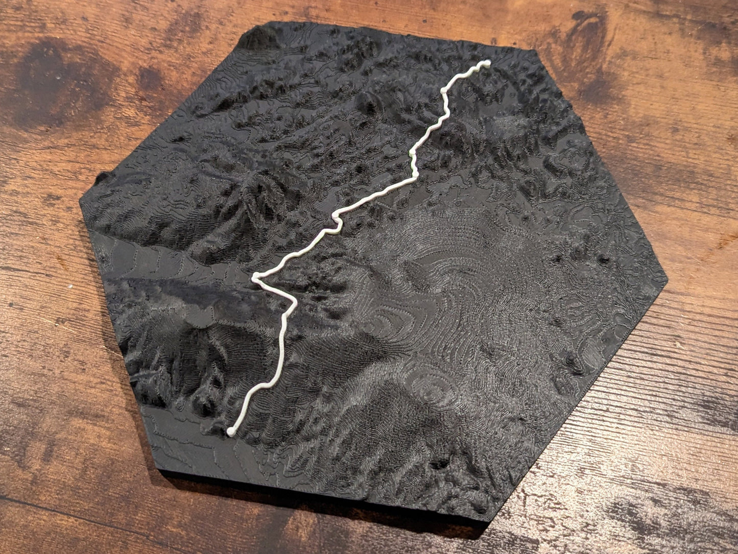 Laugavegur & Fimmvorduhals Trail 3D Topographic Map Wall Art