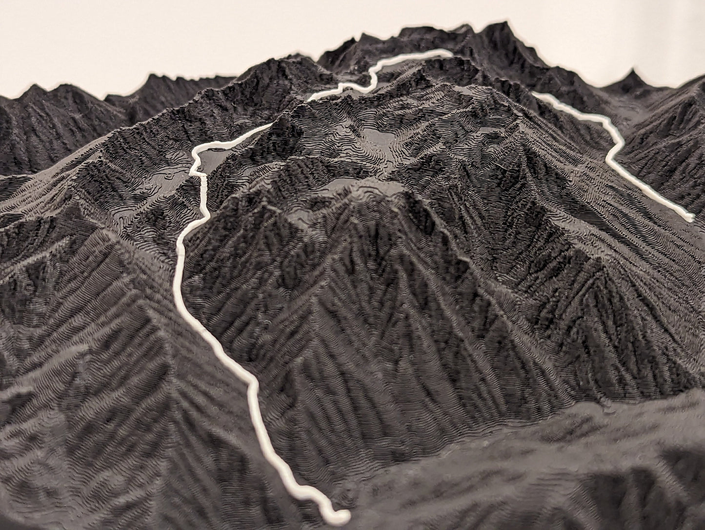 Enchantments Trail 3D Topographic Map Wall Art