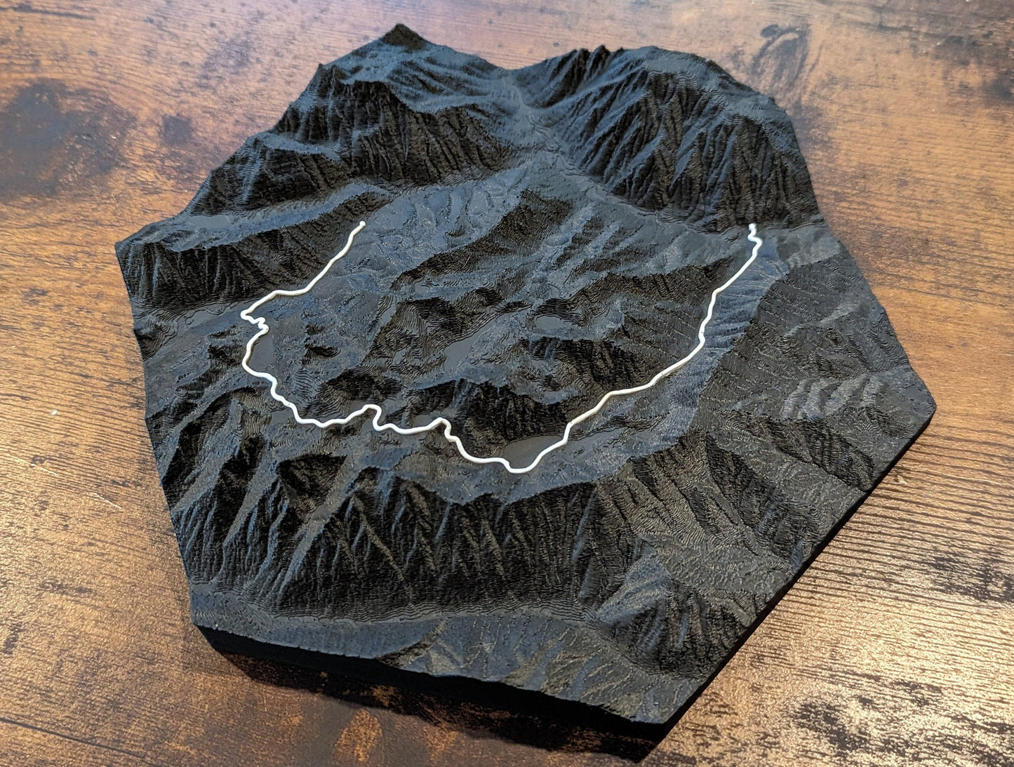 Enchantments Trail 3D Topographic Map Wall Art