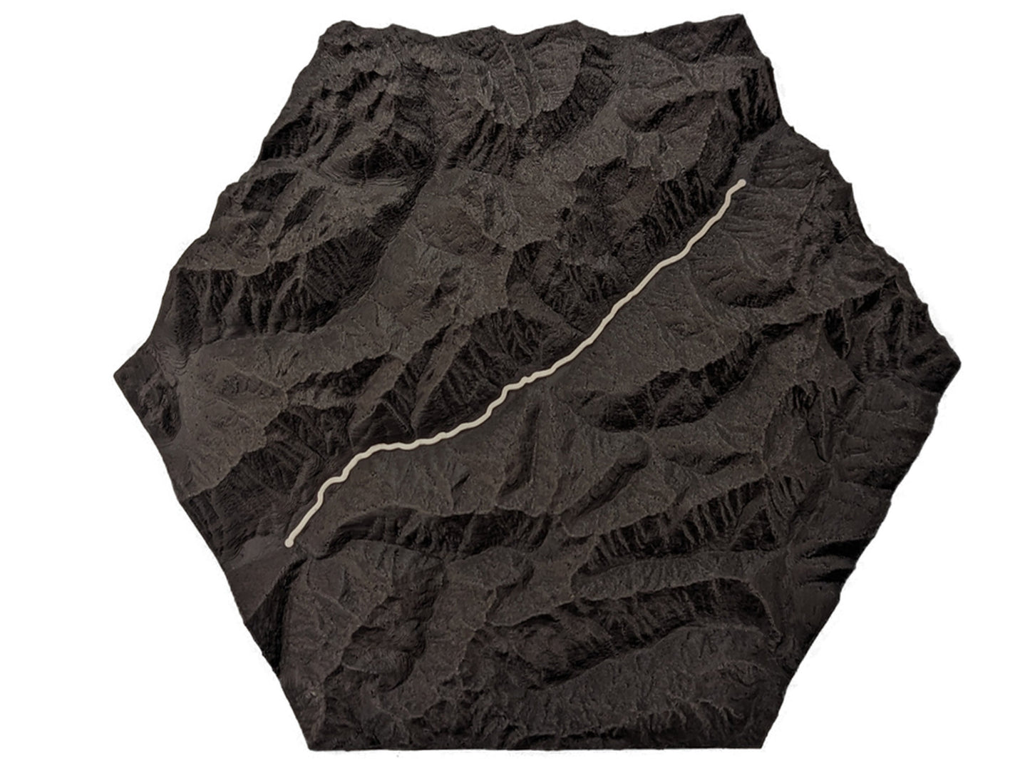 Enchanted Valley Olympic National Park 3D Topographic Trail Map Wall Art