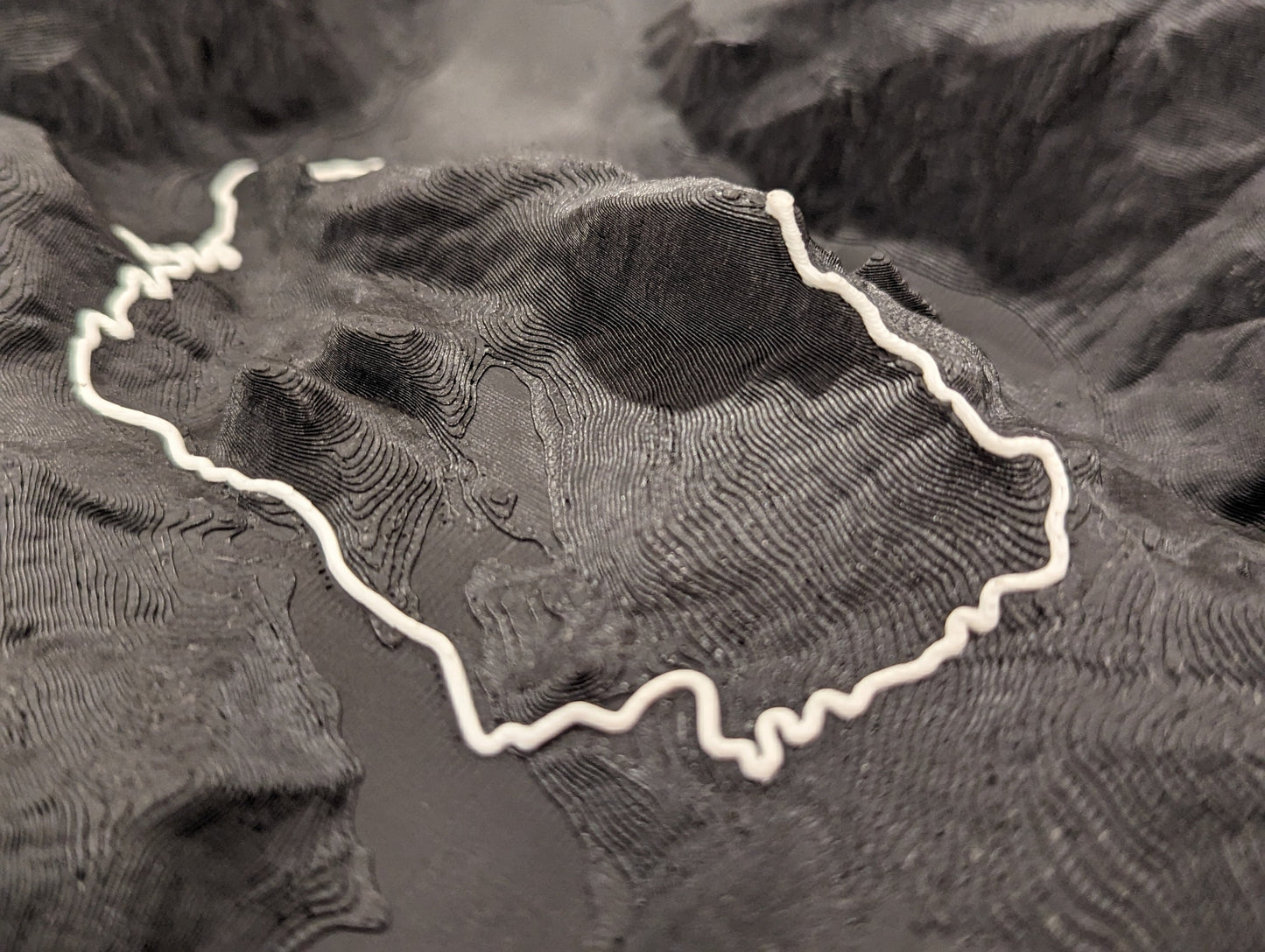 Half Dome Yosemite 3D Topographic Trail Map Wall Art