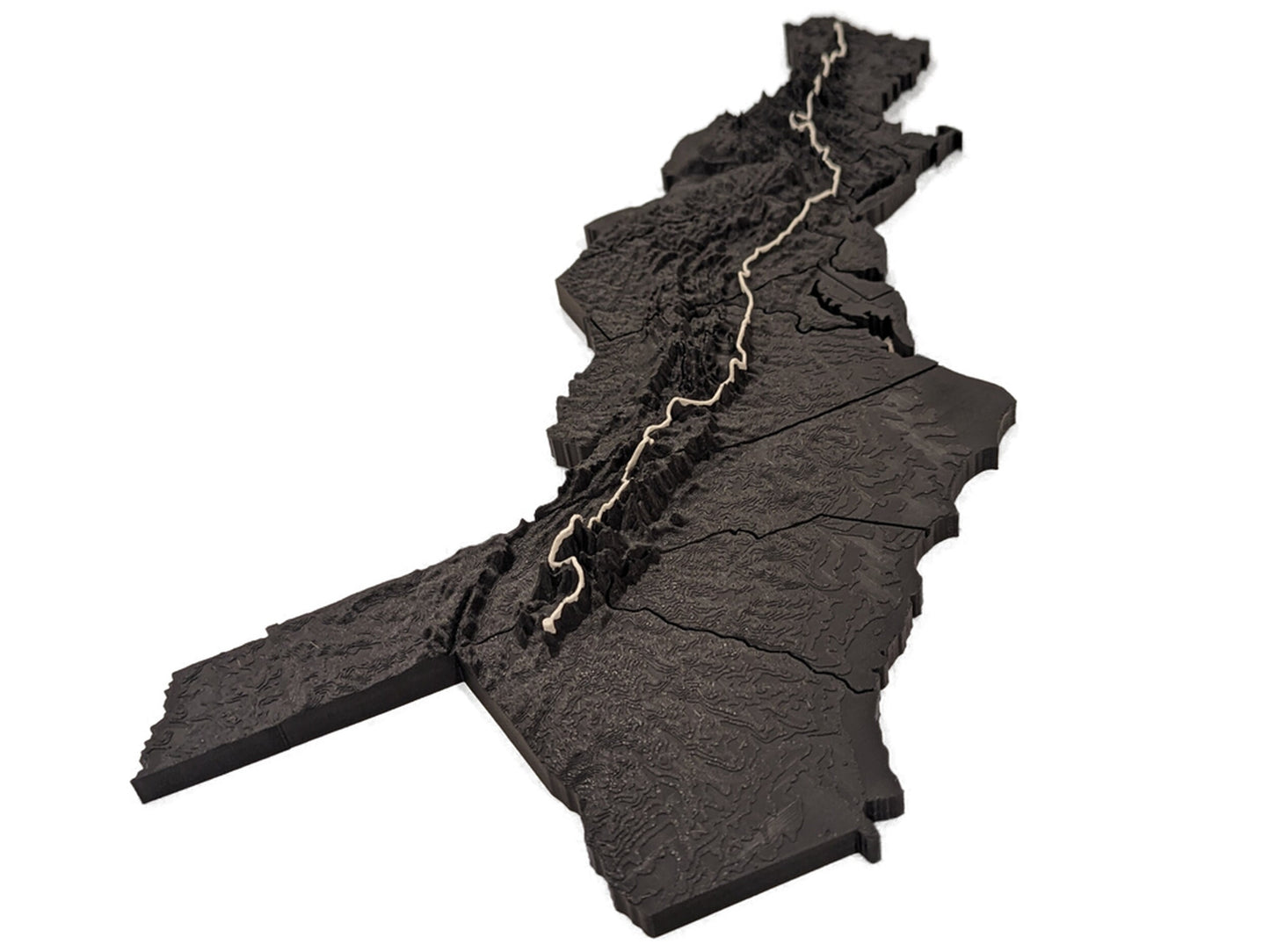 Appalachian Trail (AT) 3D Topographic Map Wall Art