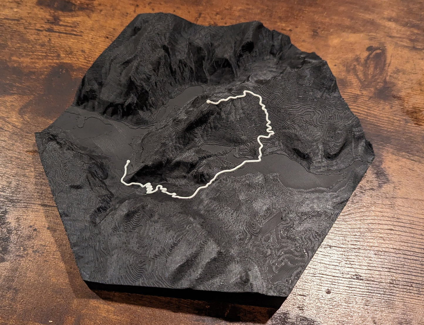 Half Dome Yosemite 3D Topographic Trail Map Wall Art