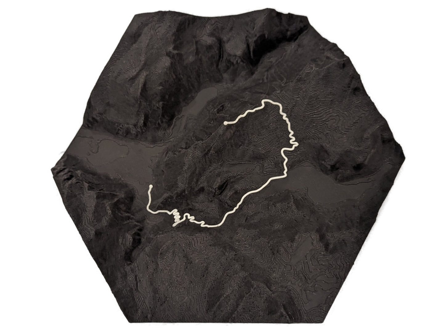 Half Dome Yosemite 3D Topographic Trail Map Wall Art