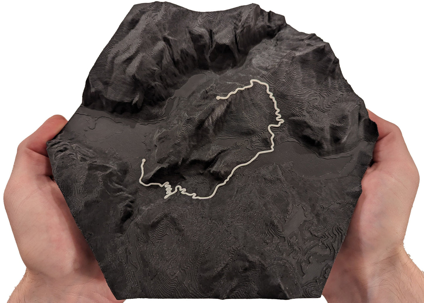 Half Dome Yosemite 3D Topographic Trail Map Wall Art