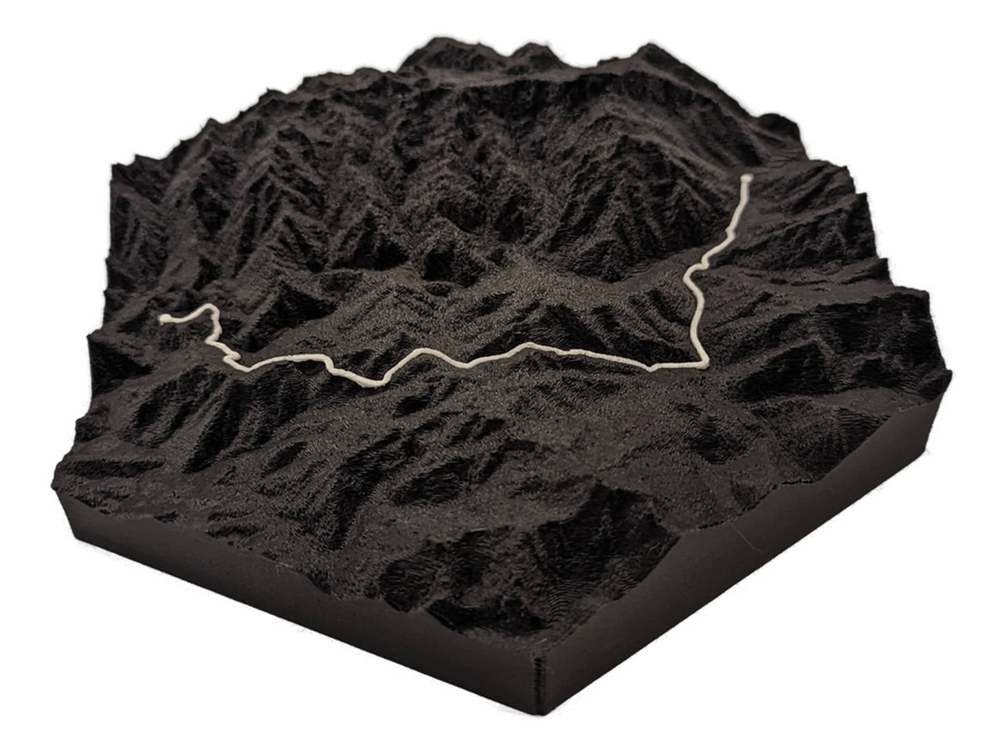 Inca Trail 3D Topographic Trail Map Wall Art