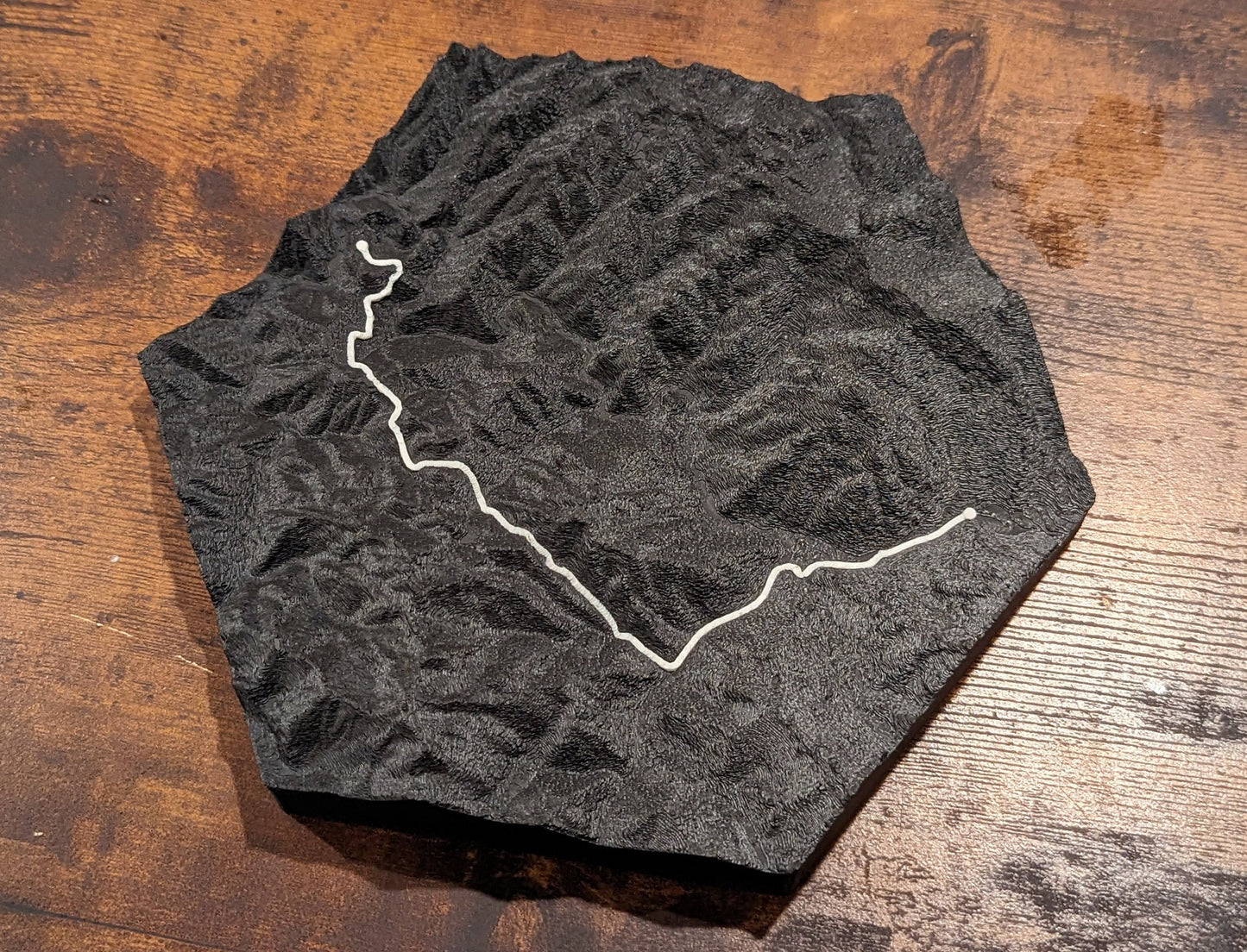 Inca Trail 3D Topographic Trail Map Wall Art