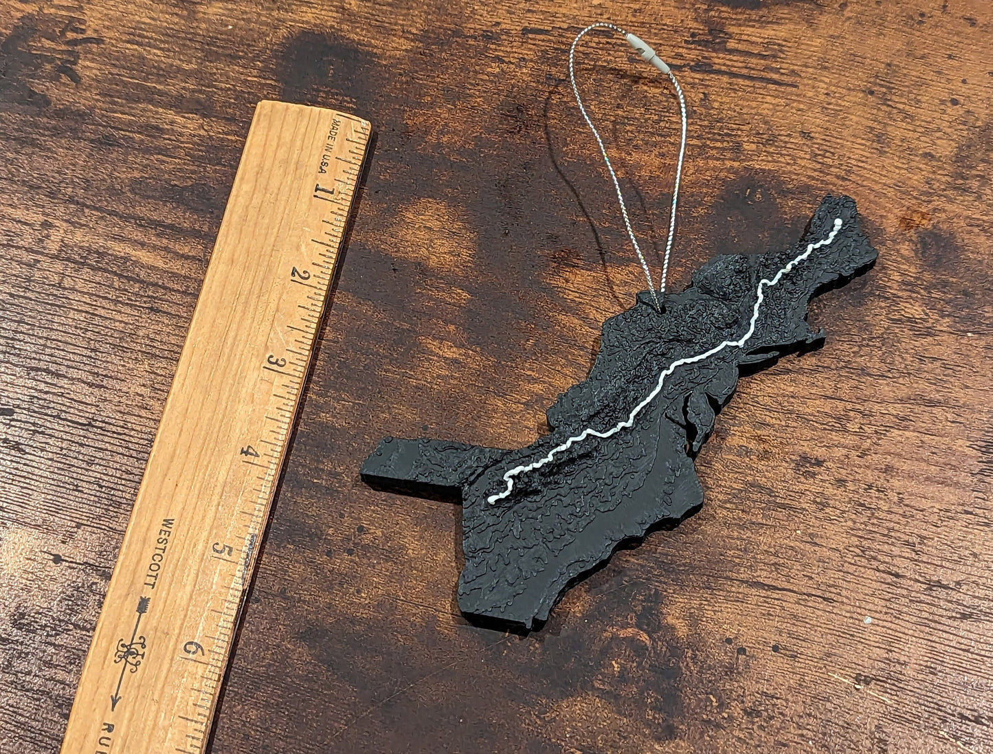 Appalachian Trail (AT) Topographic Trail Map Ornament