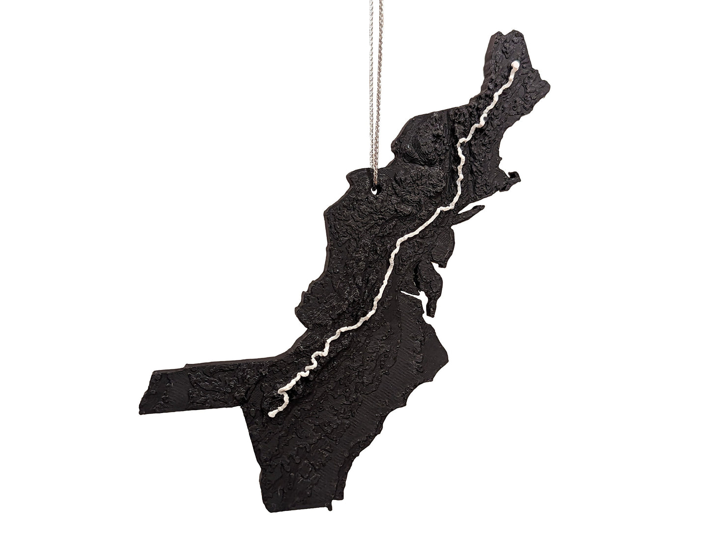 Appalachian Trail (AT) Topographic Trail Map Ornament