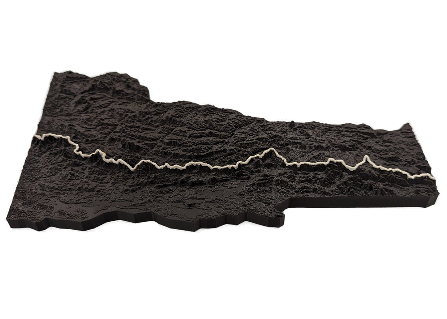 Long Trail, Vermont 3D Topographic Trail Map Wall Art